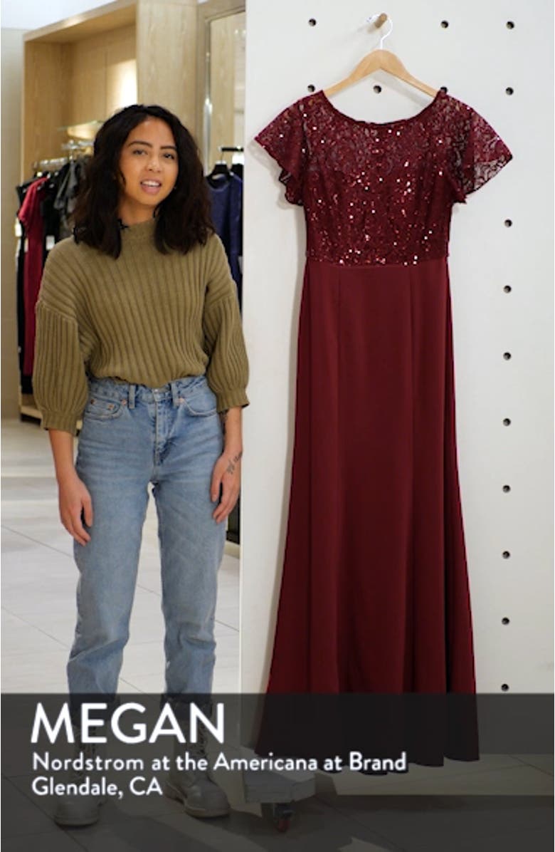 Embellished Lace Trumpet Gown, sales video thumbnail