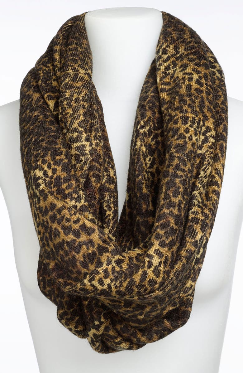 MICHAEL Michael Kors Animal Print Infinity Scarf, Main, color,