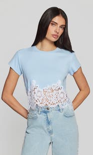 Generation Love Paige Rib Lace Combo Top
