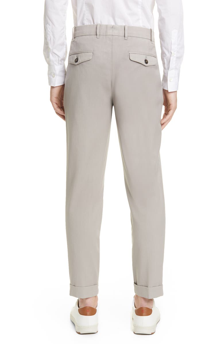 Eleventy Slim Fit Washed Wool Dress Pants, Alternate, color, 
