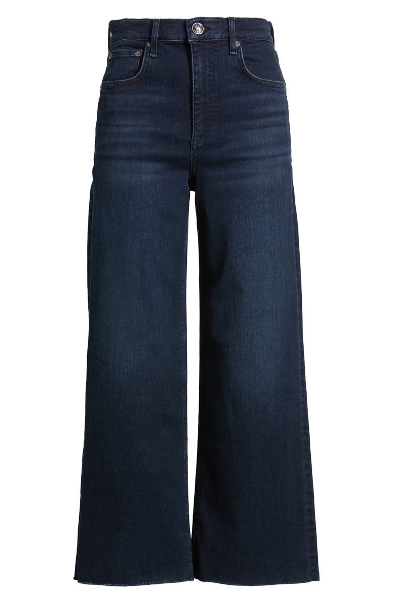 rag & bone Epic Andi Raw Hem High Waist Ankle Wide Leg Jeans, Main, color, 