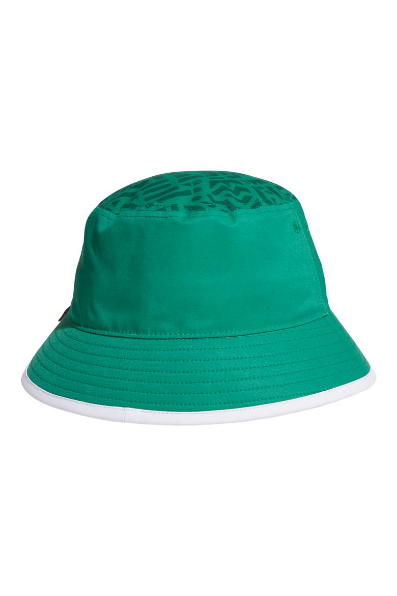 Mexico Fan Bucket Hat, Alternate, color, BOLD GREEN/ DARK GREEN/ WHITE