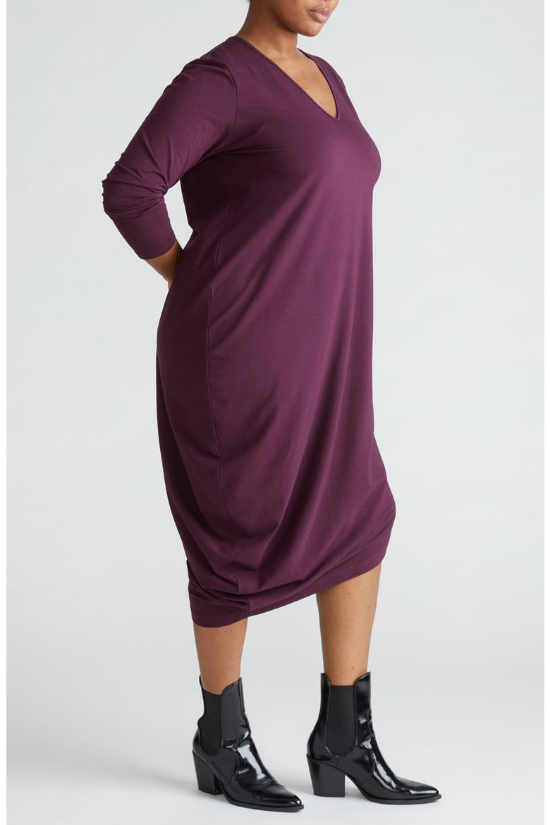Iconic Geneva Long Sleeve Asymmetric Dress, Alternate, color, AA