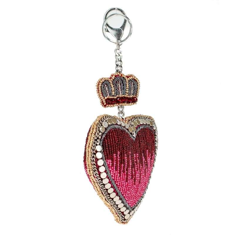 Mary Frances Accessories Have A Heart Coin Purse, Alternate, color, Red / Silver