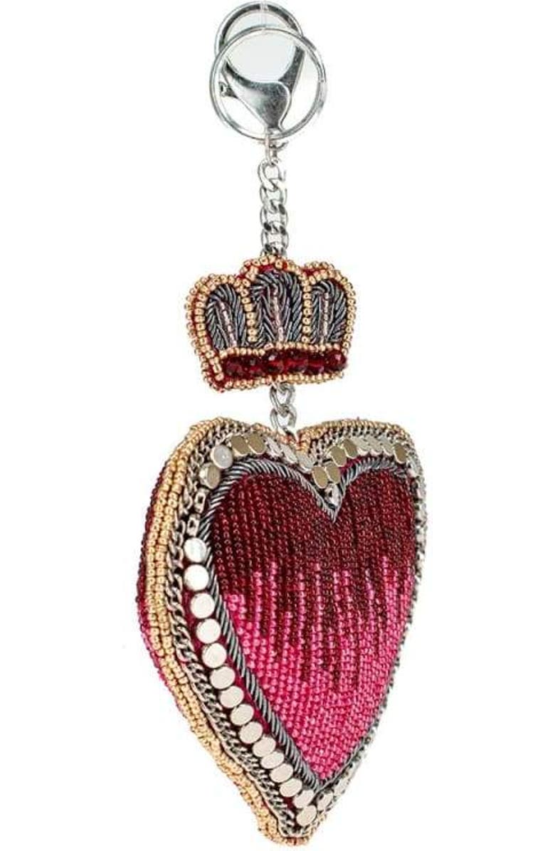 Mary Frances Accessories Have A Heart Coin Purse, Alternate, color, Red / Silver