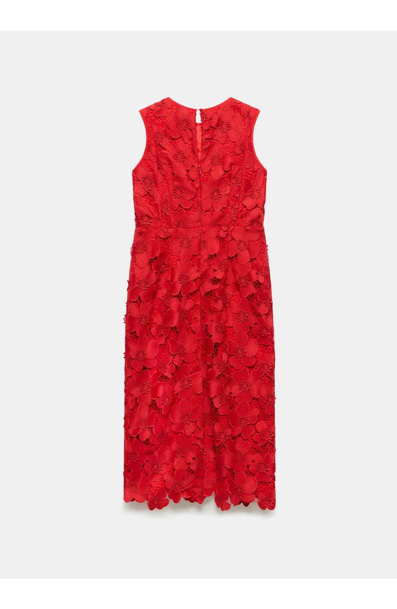MINT VELVET Lace Shift Midi Dress, Alternate, color, Red