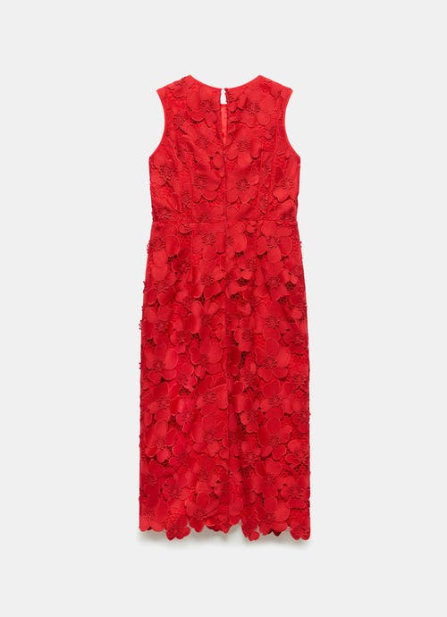 MINT VELVET MINT VELVET LACE SHIFT MIDI DRESS
