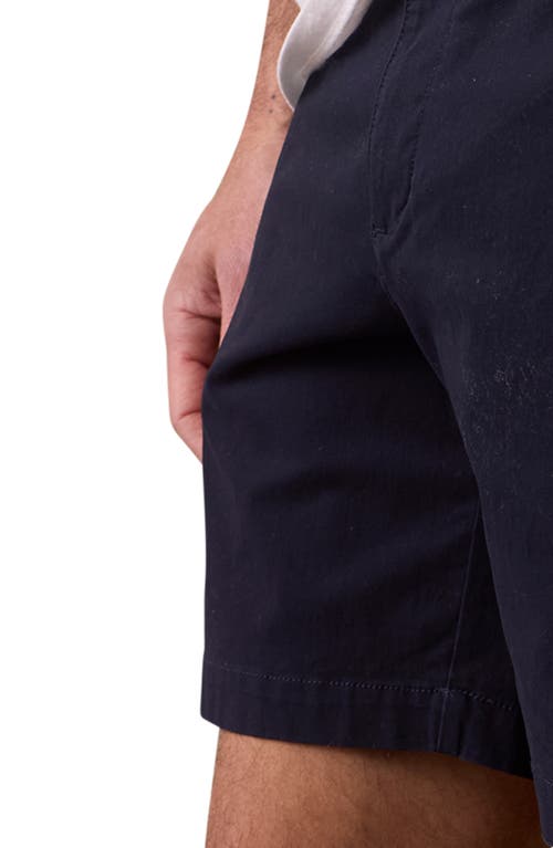The Normal Brand Stretch Cotton Chino Shorts In Navy