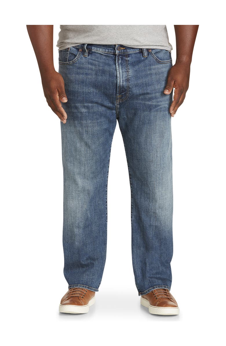 Lucky Brand Jeans Relaxed Straight-Leg Stretch Jeans, Main, color, Med Wash