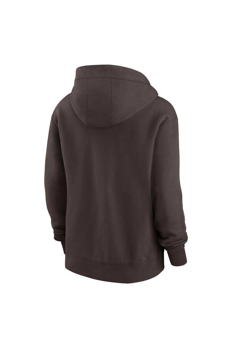 Women's Nike Brown Cleveland Browns Phoenix Hoodie Full-Zip Sweatshirt, Alternate, color, Brown