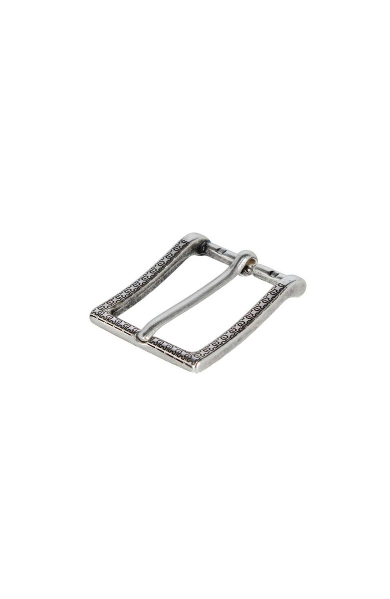 Trafalgar 30mm Lasered Patterned Solid Brass Italian Harness Belt Buckle, Alternate, color, English Silver