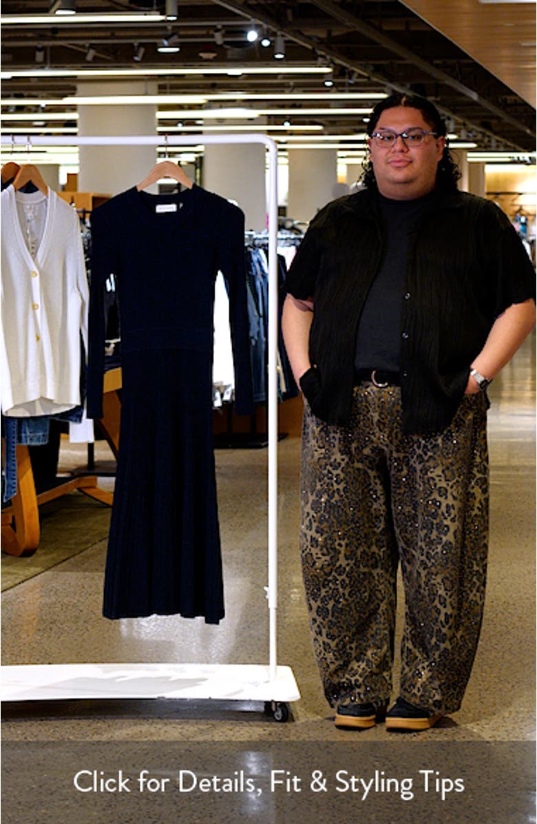 The Sandra Long Sleeve Sweater Dress, sales video thumbnail