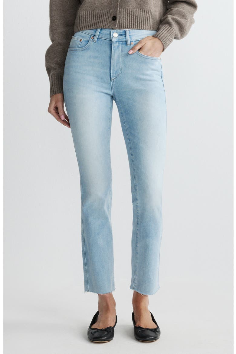 Mara Instasculpt™ Mid Rise Ankle Straight Leg Jeans, Main, color, OCEAN