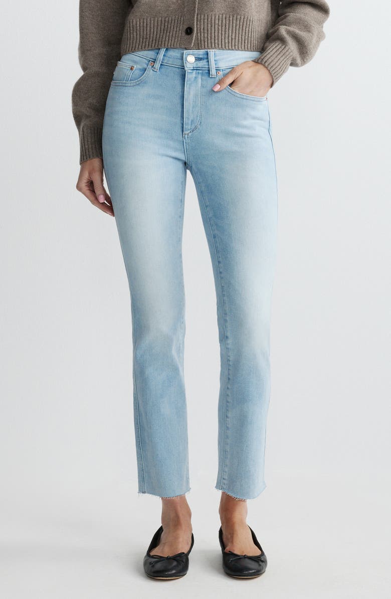 DL1961 Mara Instasculpt<sup>™</sup> Mid Rise Ankle Straight Leg Jeans, Main, color, Ocean