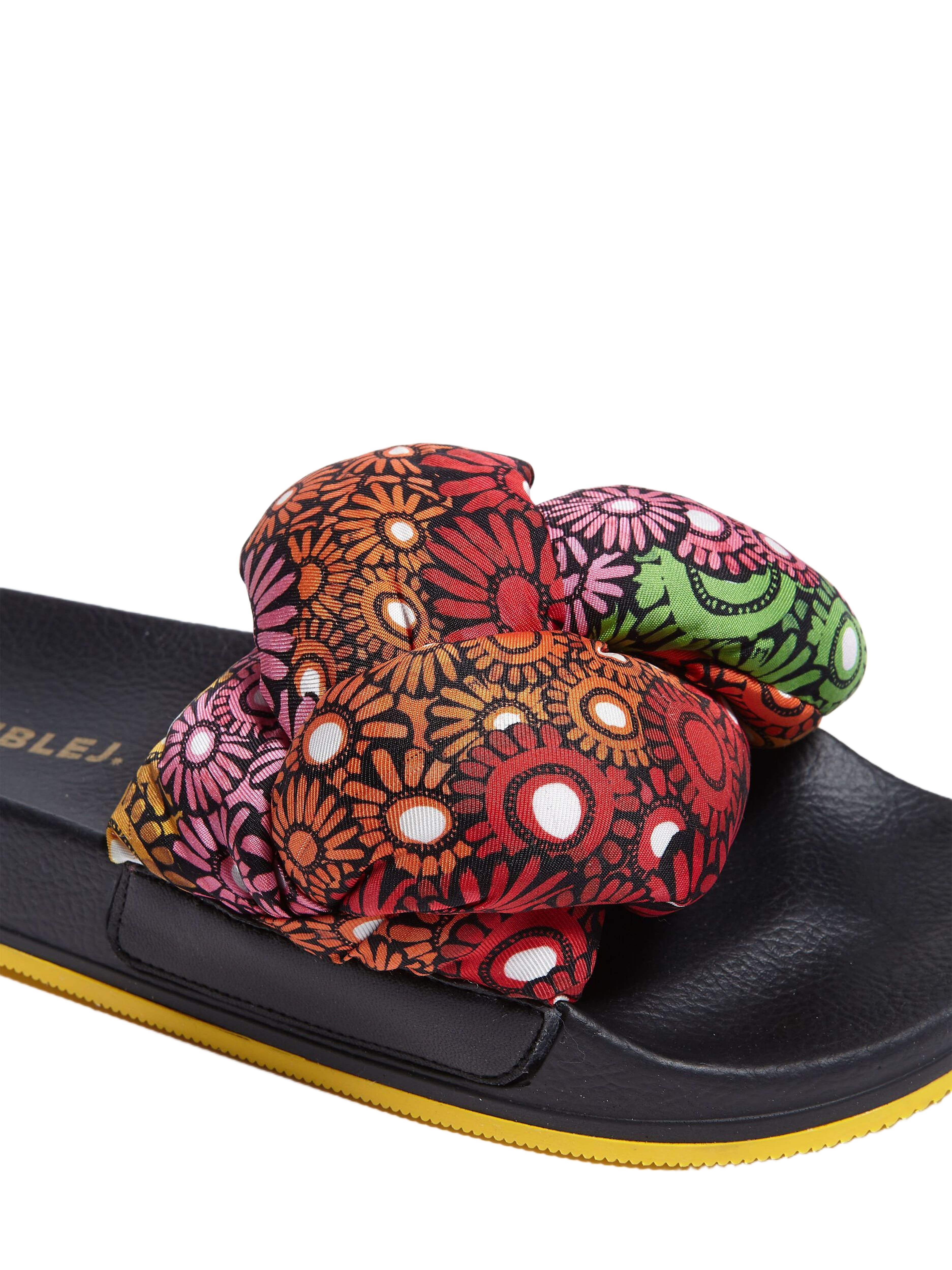 La DoubleJ Treccia Slides Pride Daisy Multicolor, Alternate, color, Pride Daisy Multicolor