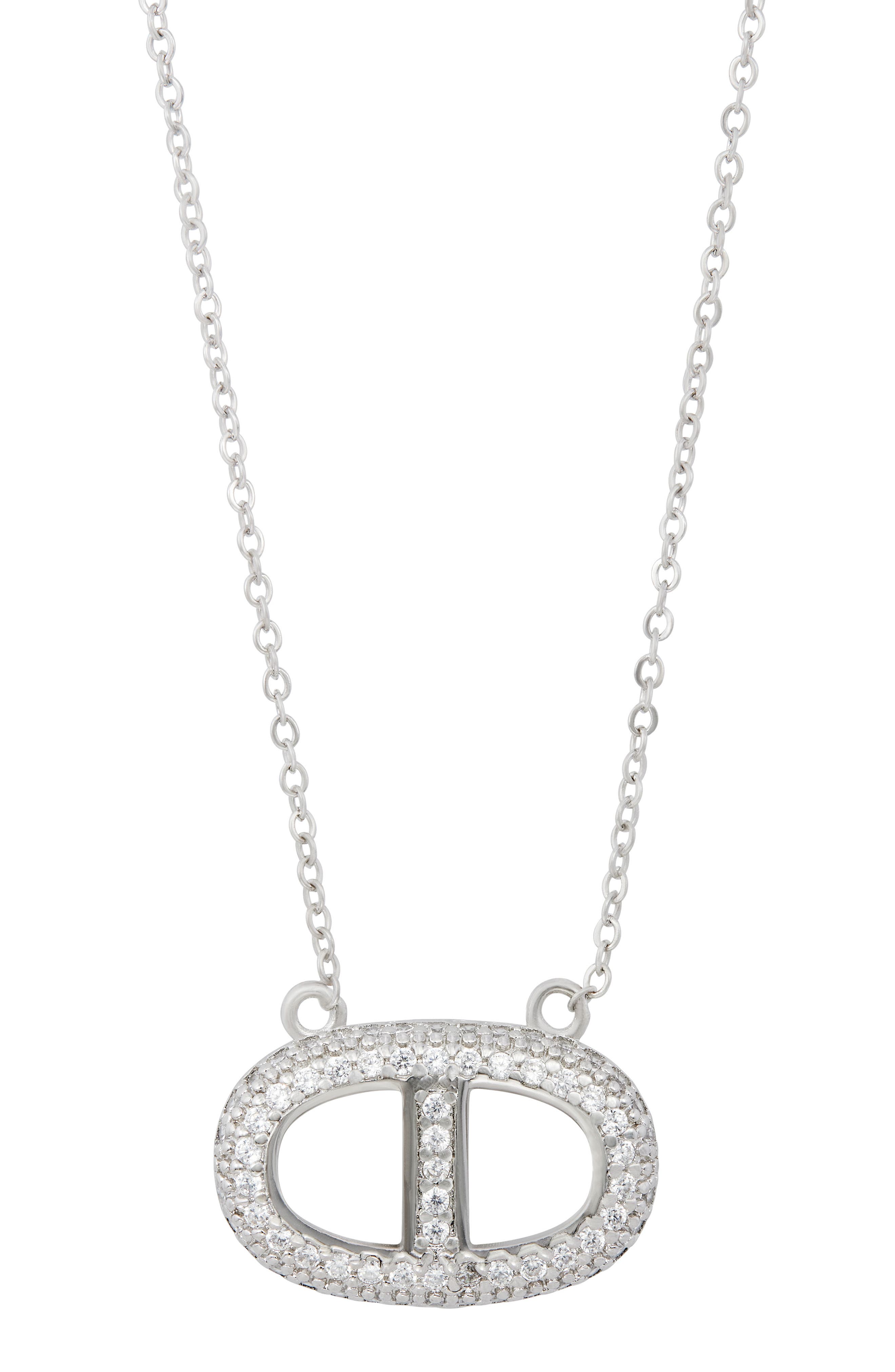 Cubic Zirconia Link Necklace
