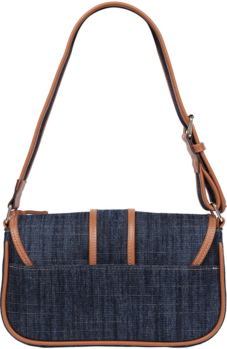 True Religion Double Pocket Denim Satchel, Alternate, color,