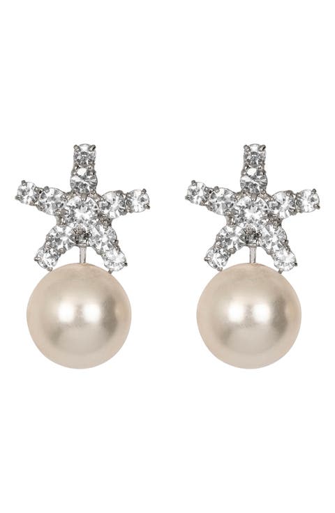 Novella Faux Pearl Drop Earrings