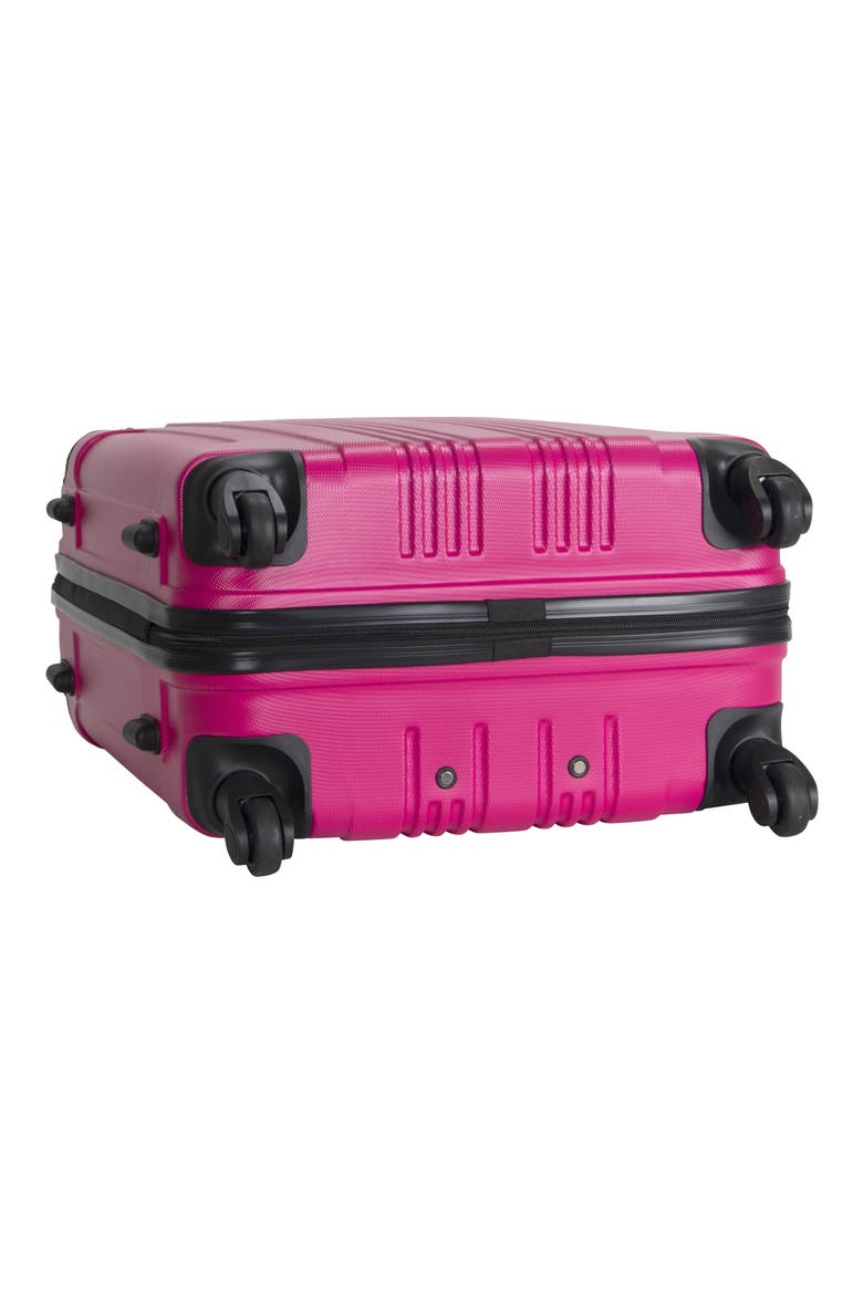 Out of Bounds Lightweight Hardside 4-Wheel Spinner Luggage, Alternate, color, MAGENTA