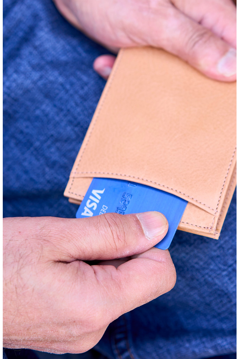 Utah Billfold Wallet with Slide Pocket, Alternate, color, Natural