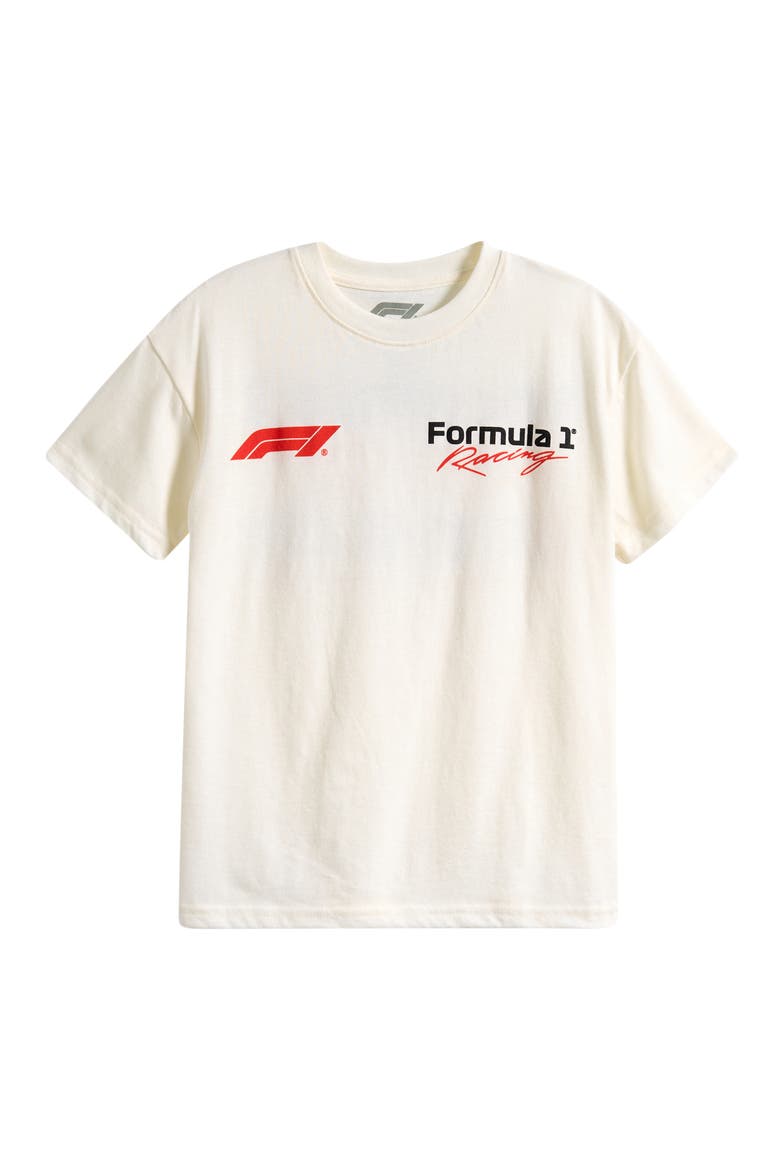 Kids' F1 Racing Championship Graphic T-Shirt, Main, color, IVORY