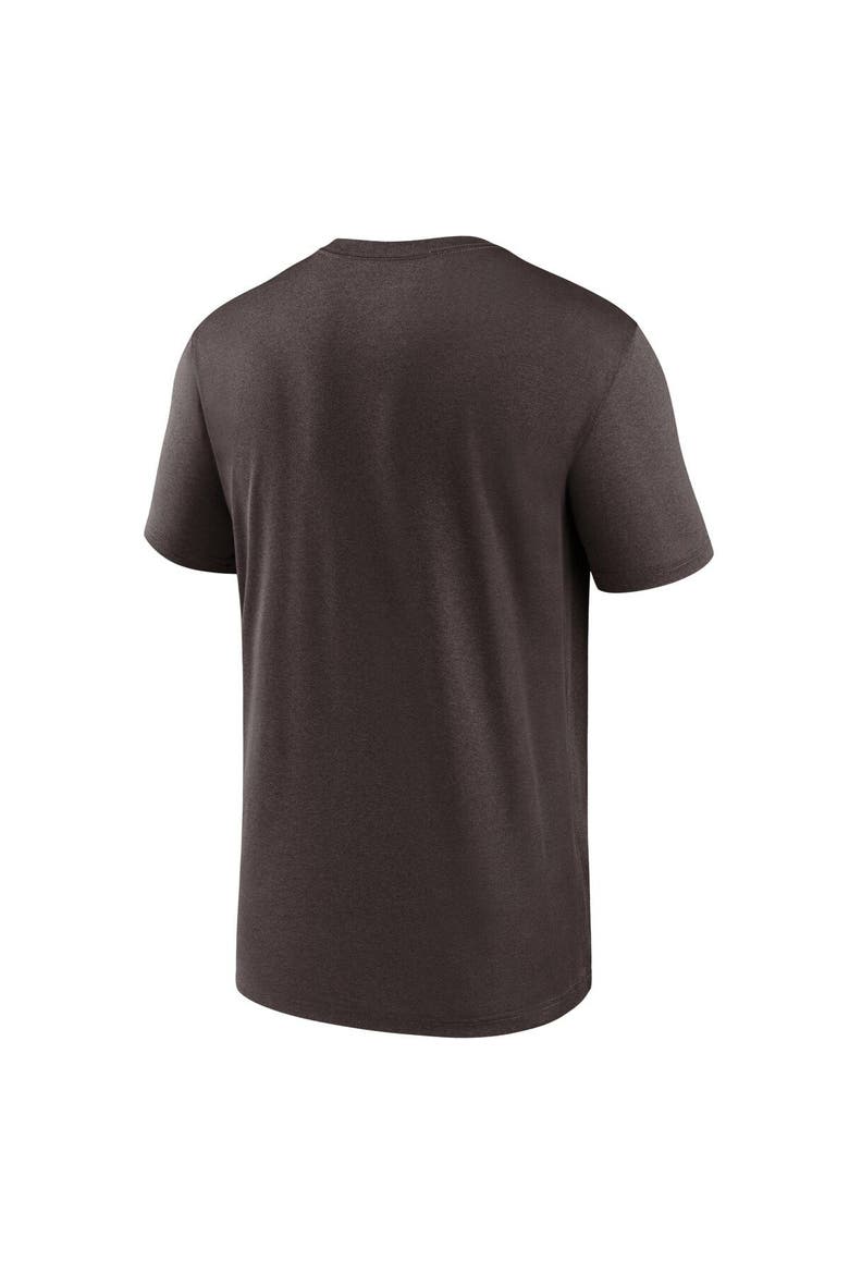 Men's Nike Brown Cleveland Browns Horizontal Lockup Legend Performance T-Shirt, Alternate, color, Brown