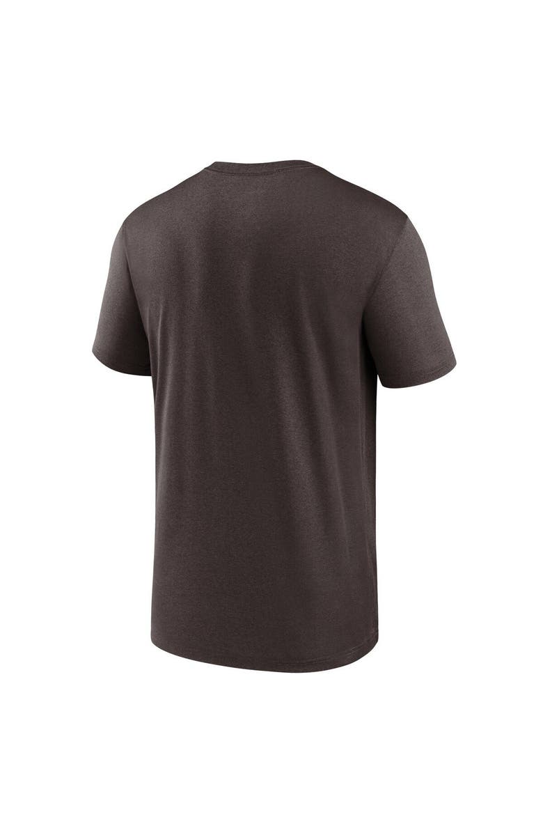 Nike Men's Nike Brown Cleveland Browns Horizontal Lockup Legend Performance T-Shirt, Alternate, color, Brown