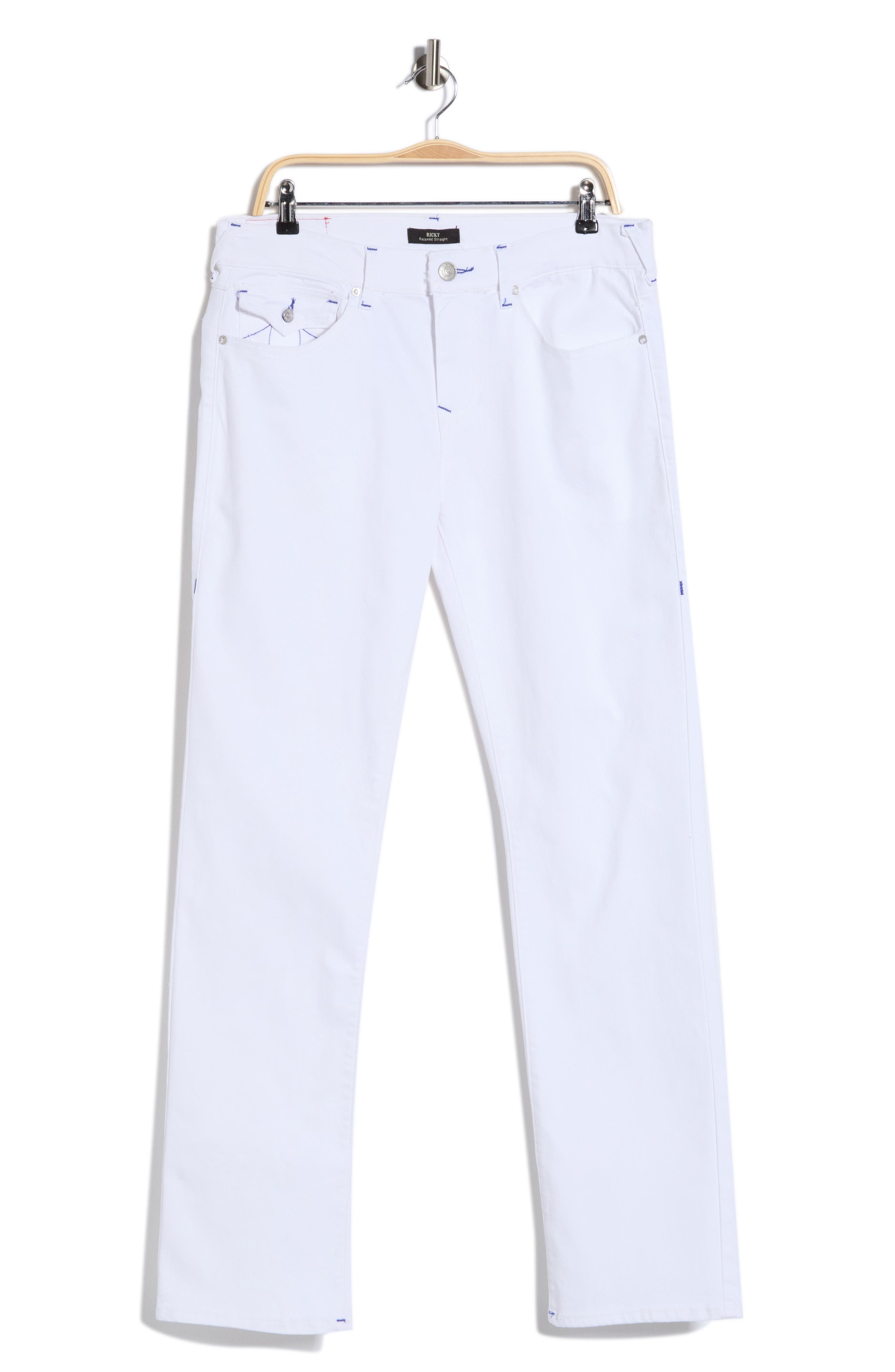 True Religion Ricky Snap Flap Straight Leg Jeans