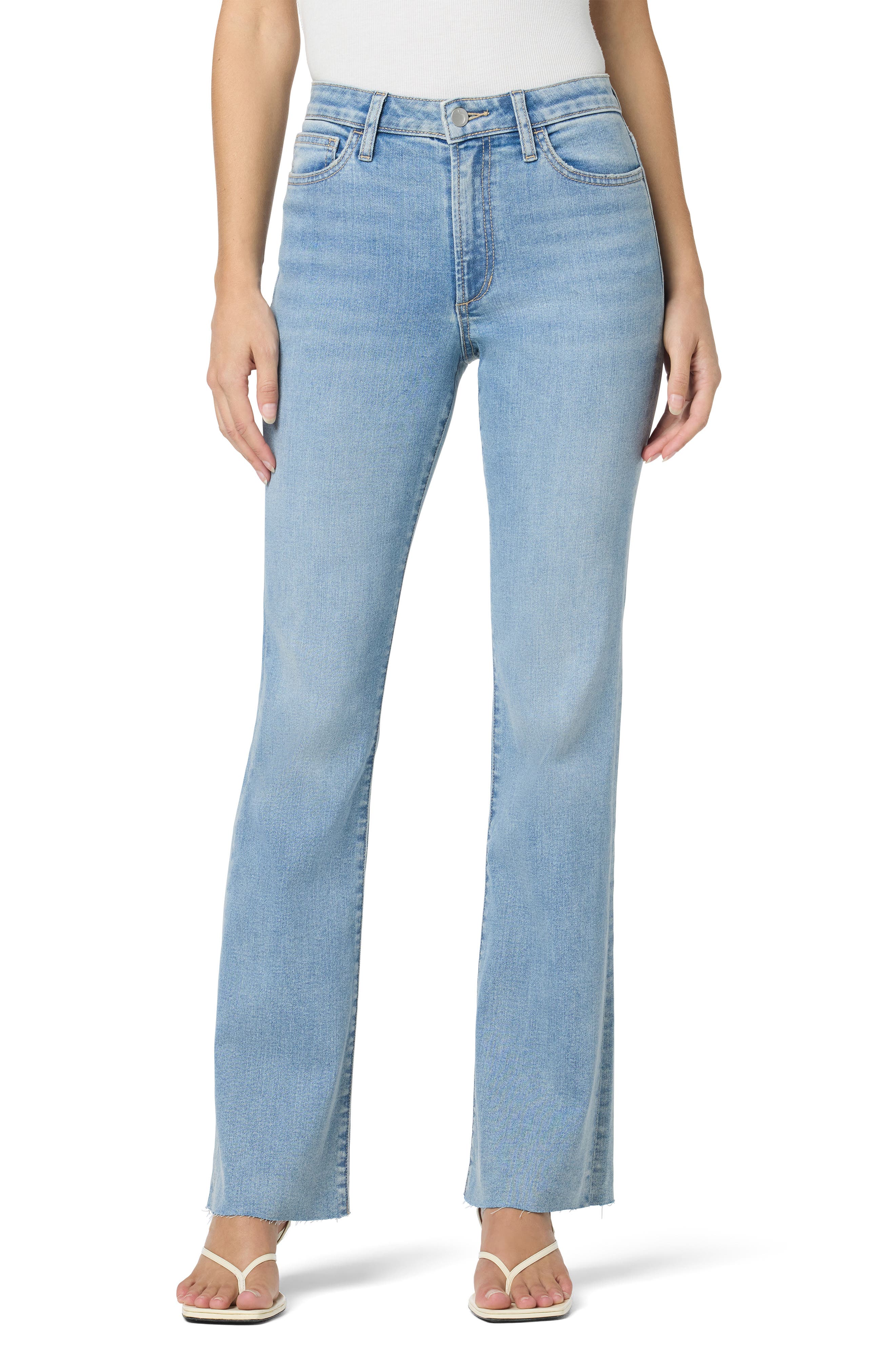 Joe's Jeans High Waist Raw Hem Curvy Bootcut Jeans