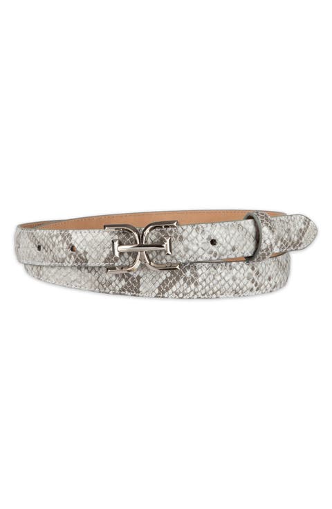 Feather Edge Patent Leather Belt