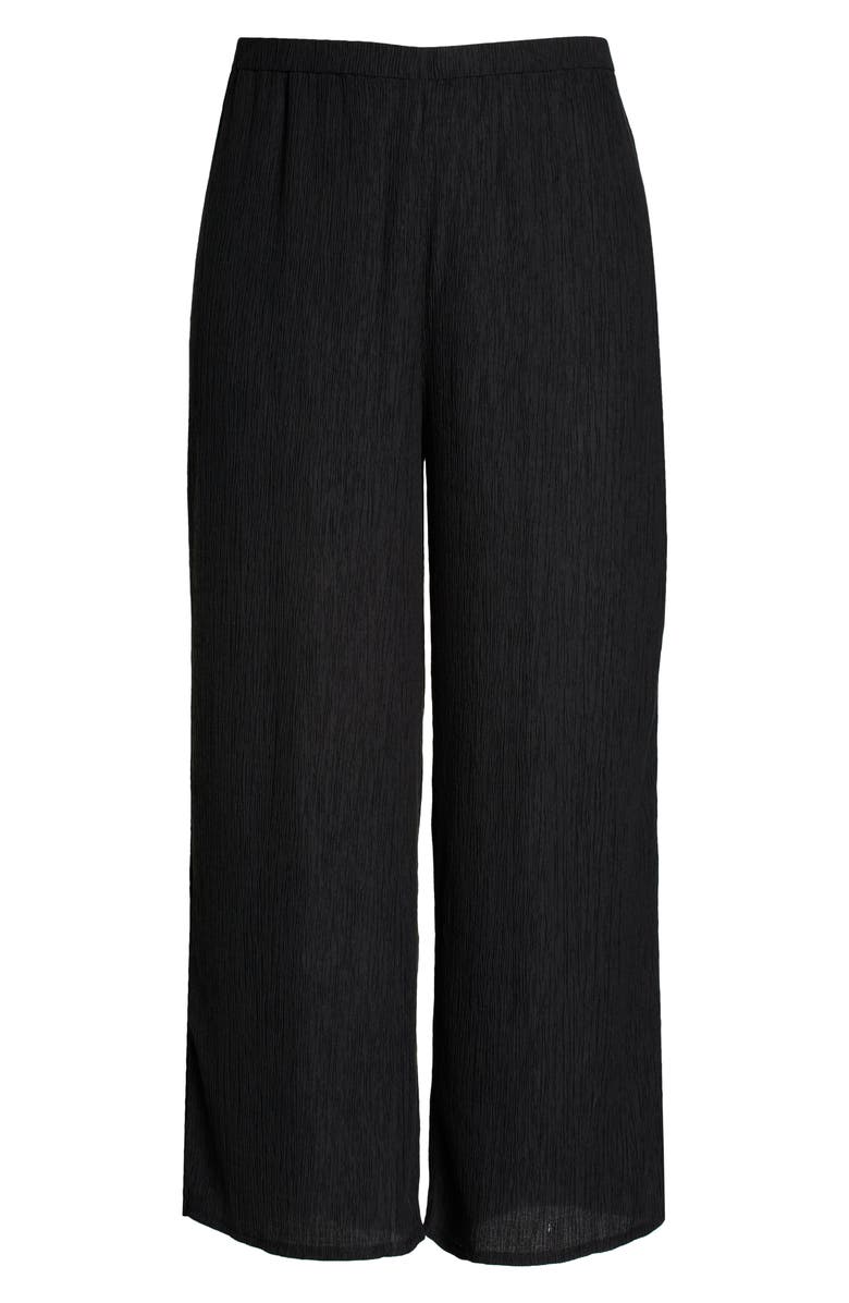 Eileen Fisher Textured Wide Leg Pants, Alternate, color, 