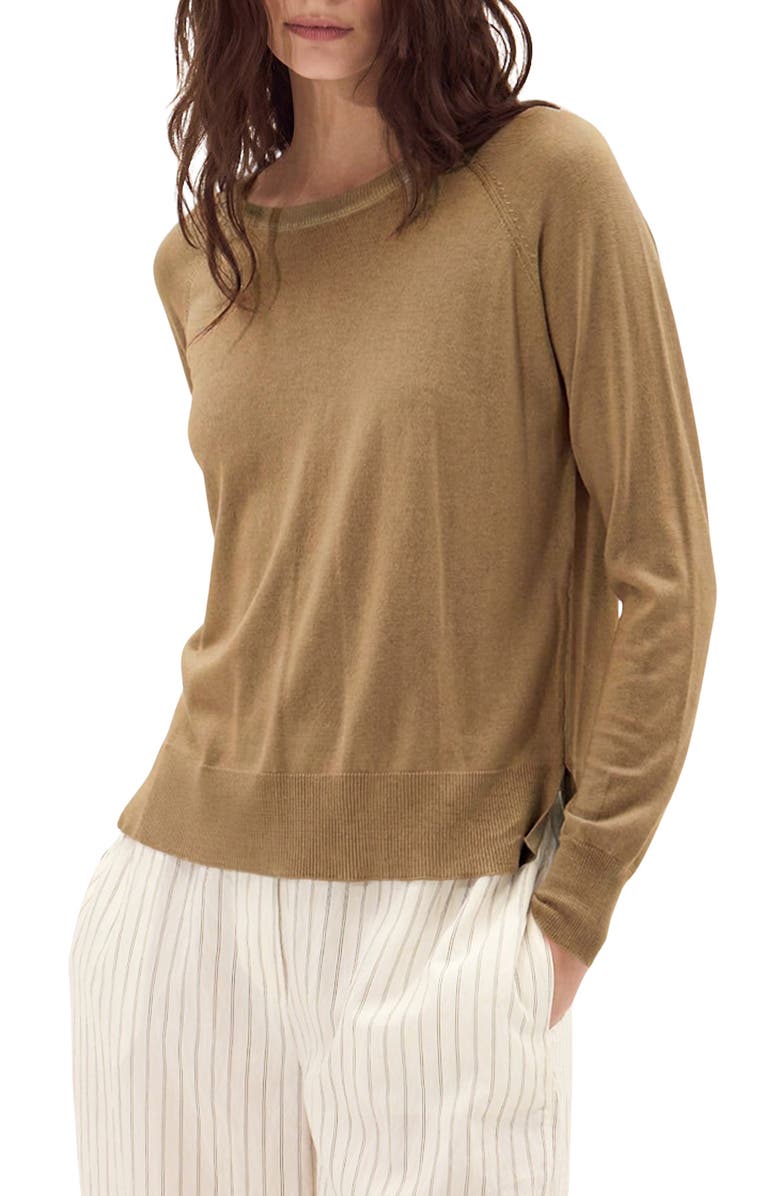 DELUC Formentera Cotton & Modal Sweater, Main, color,
