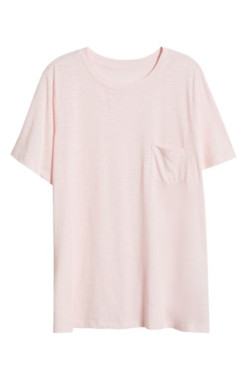 Caslonr Caslon(r) Crewneck Slub Jersey Pocket T-shirt In Pink Balm