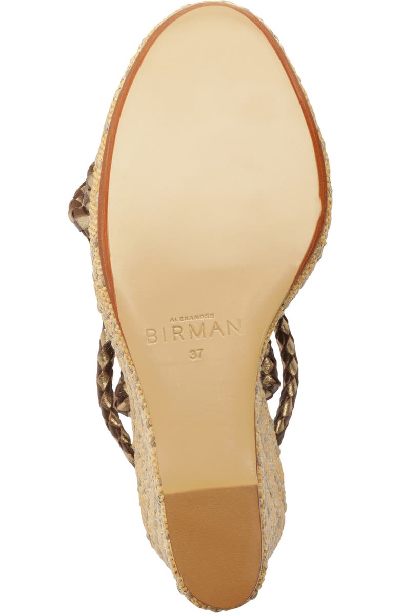 Alexandre Birman Elba Ankle Strap Wedge Sandal, Alternate, color, Marrone