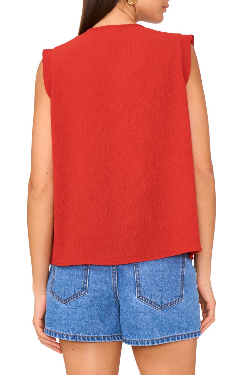 Vince Camuto Crepe Tank, Alternate, color, Chili