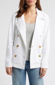 Caslon® Double Breasted Knit Blazer