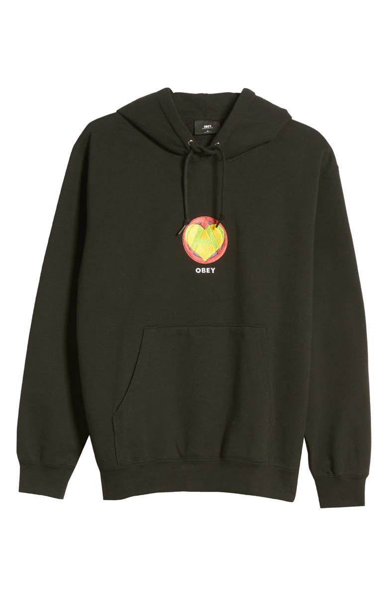 Obey Anarchy Hoodie, Alternate, color, 