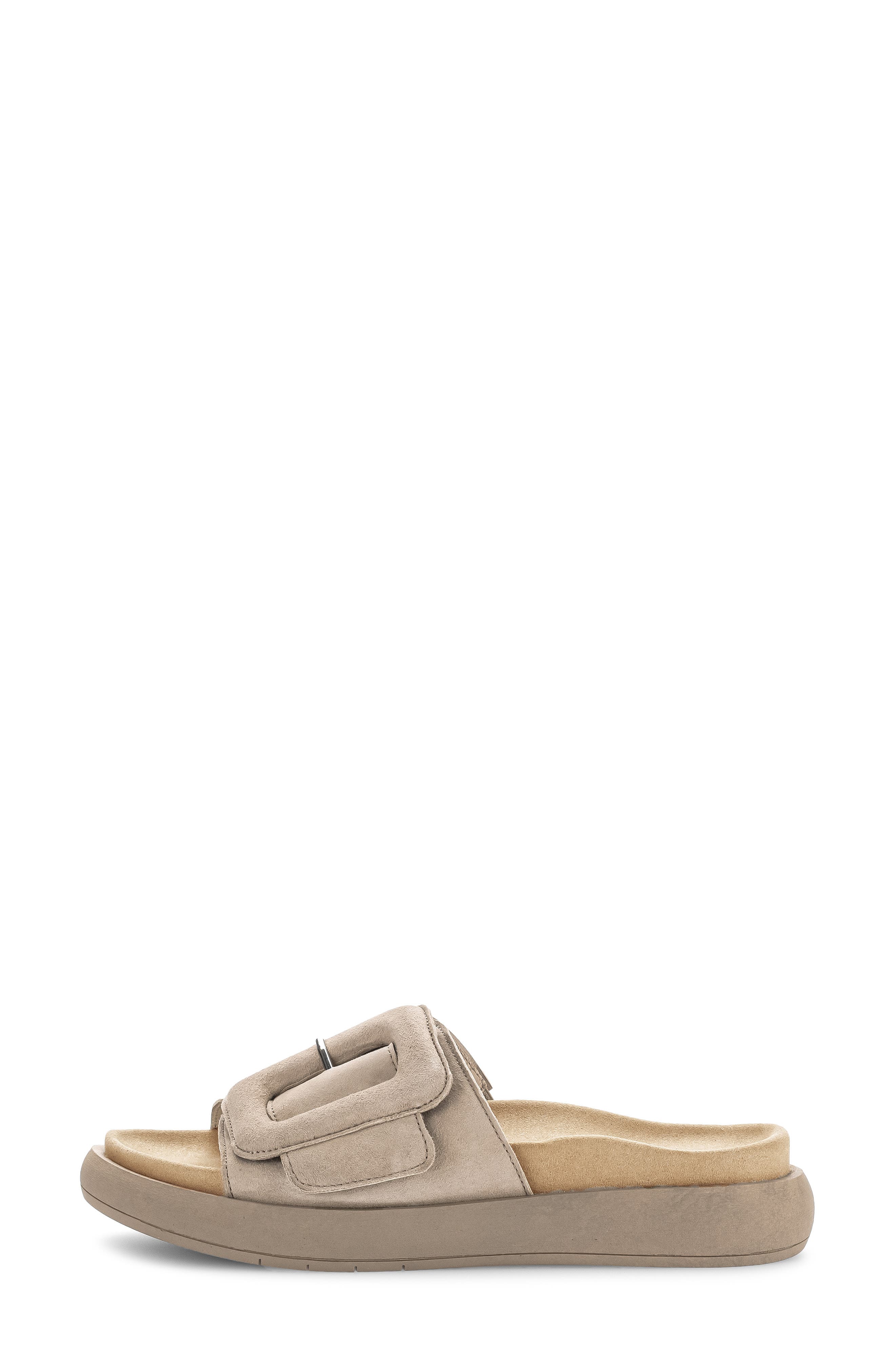 Gabor Buckled Platform Slide Sandal, Alternate, color, 