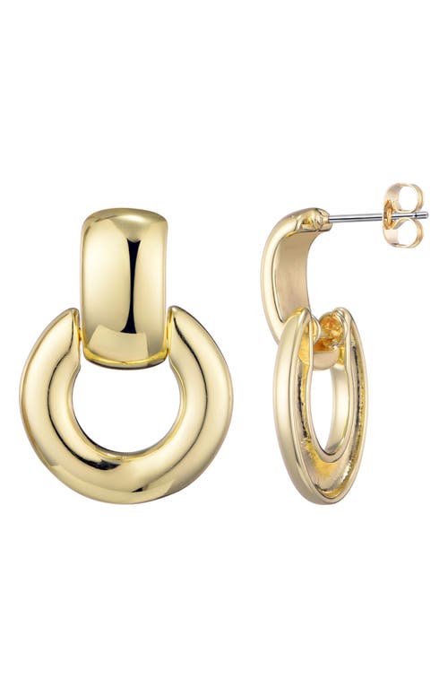 Adornia Knocker Drop Earrings In Gold