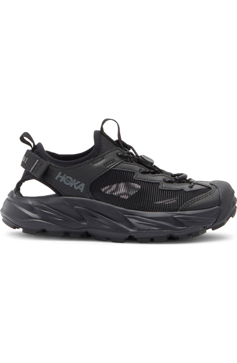 HOKA Kids' Water Repellent Hopara 2 Hiking Sneaker, Alternate, color, Black / Black