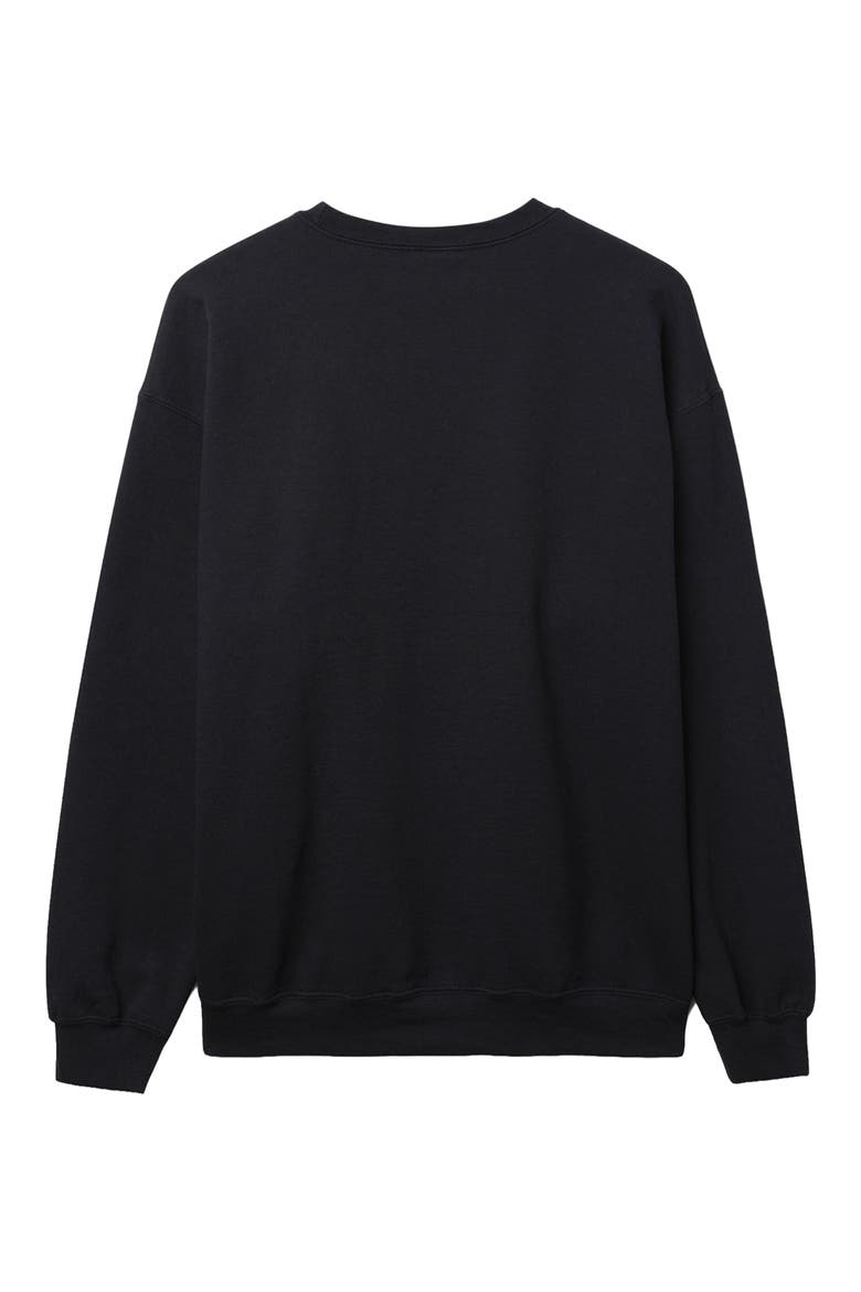 New England Patriots Helmet Flea Market Crewneck Sweatshirt, Alternate, color, BLACK