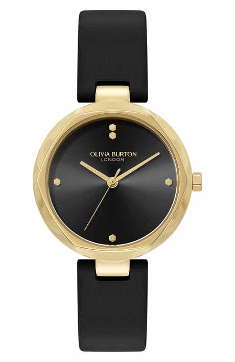 Dimension Leather Strap Watch, 32mm