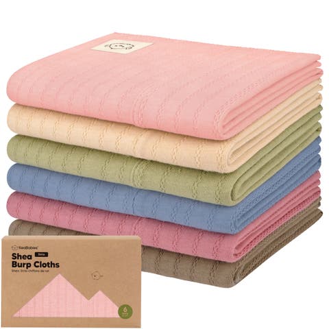 6-Pack Shea (Stria) Burp Cloths