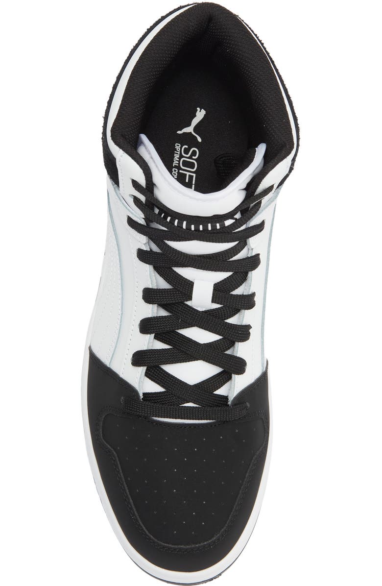 PUMA Rebound Layup High Top Sneaker, Alternate, color, Puma White/ Puma Black