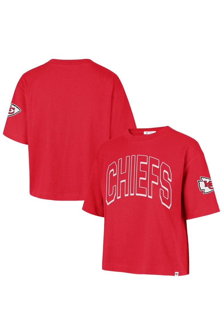 Women's '47 Red Kansas City Chiefs Call Out Reed City T-Shirt, Main, color, Red