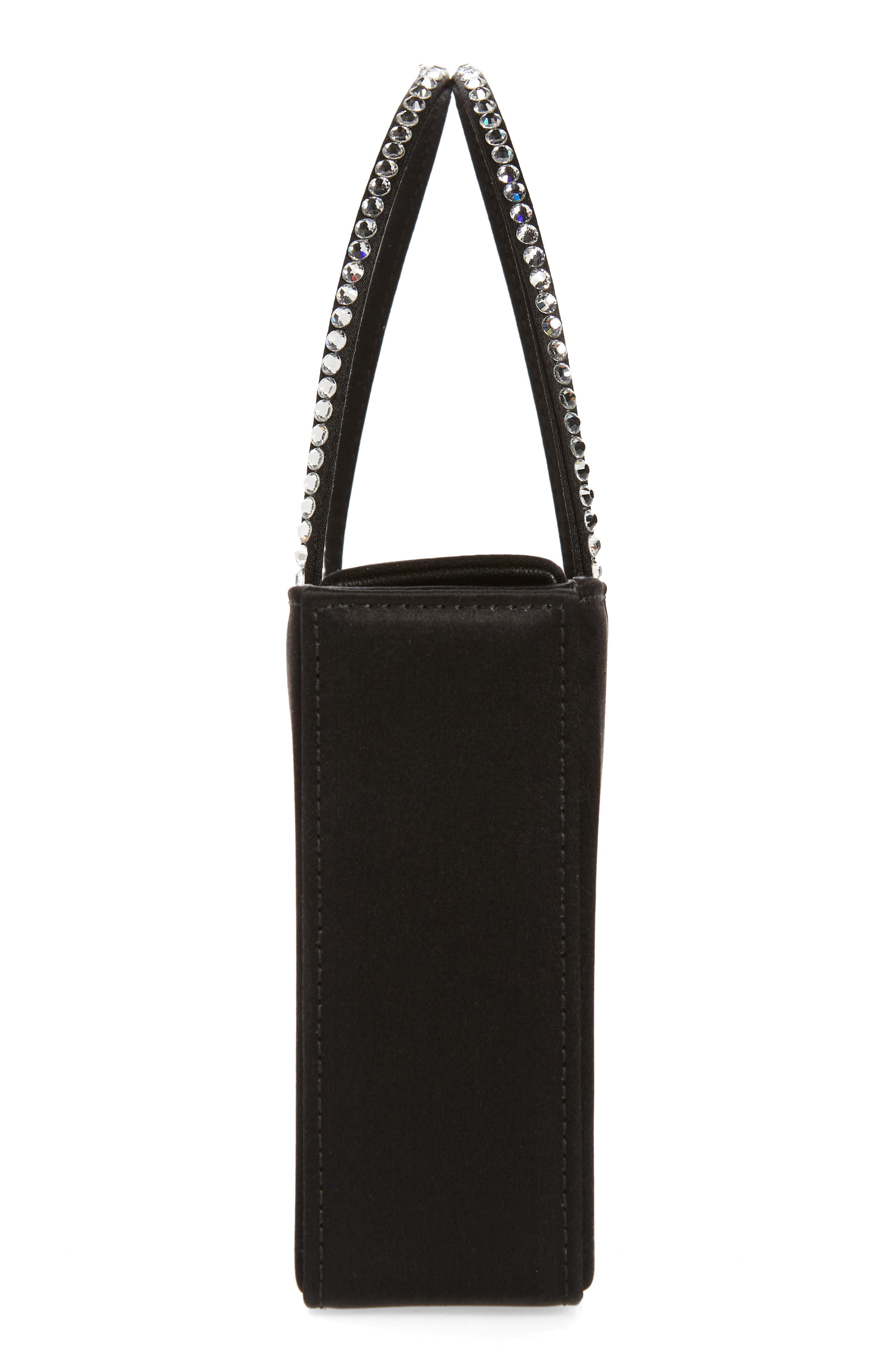 Amina Muaddi Amini Gilda Leather Top Handle Bag, Alternate, color, 