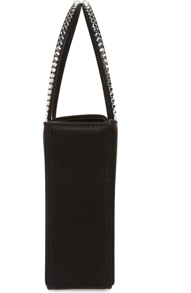 Amina Muaddi Amini Gilda Leather Top Handle Bag, Alternate, color,