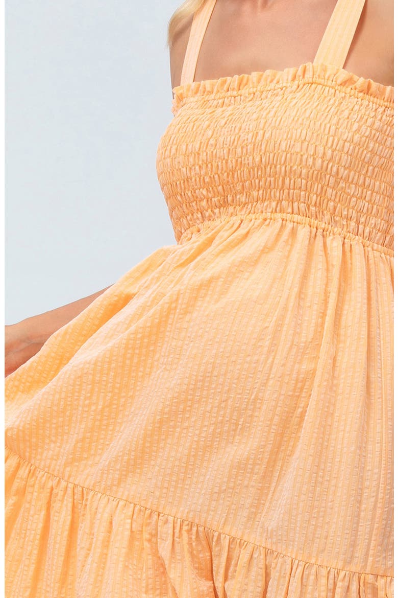 Cotton & Linen Maternity Maxi Dress, Alternate, color, LIGHT/ PASTEL ORANGE
