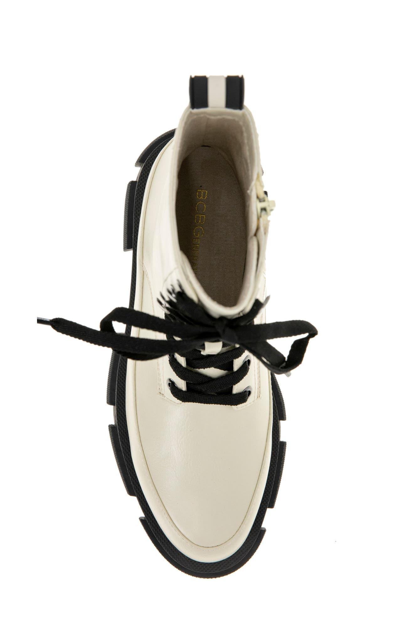 Ander Lace-Up Combat Boot, Alternate, color, BIANCA