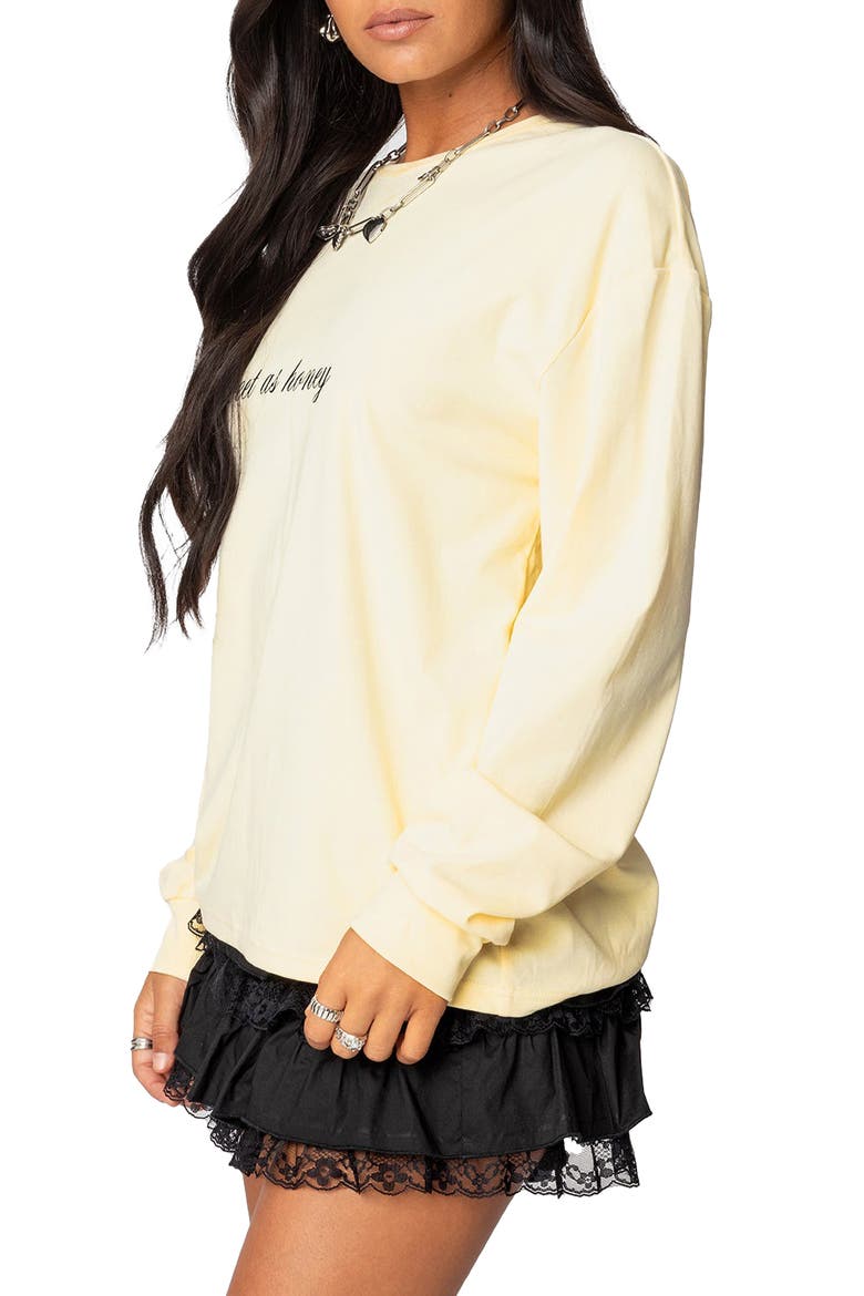 Honeybee Long Sleeve Graphic T-Shirt, Alternate, color, YELLOW